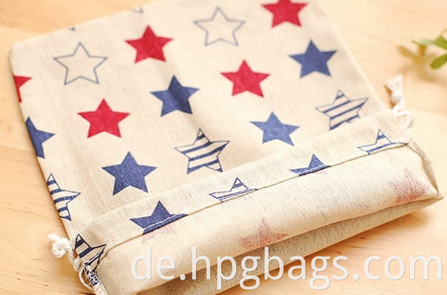 Fashion Canvas Cotton Drawstring Pouch